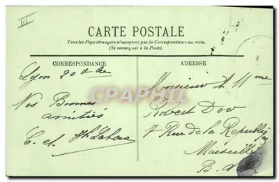 LYON — Een hoekje van het Park de la Tête d'Or — LL. — n° 232 — Achterkant