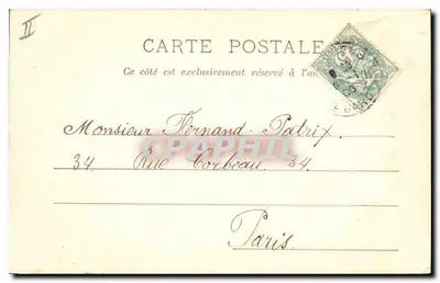 Los Cisnes en el Parque — Saint-Gaudens, 1° de Noviembre de 1905 — editor no visible — Reverso
