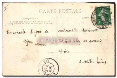 LYON — Most Boucle i Park Tête d'Or — Wydawca ELP, nr 1126 — Rewers
