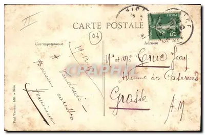 Lavandière na Paillon pod Starą Mostową — Côte d'Azur - Nice — Paul Vasseur, wyd. - Nice, n° 361 — Rewers