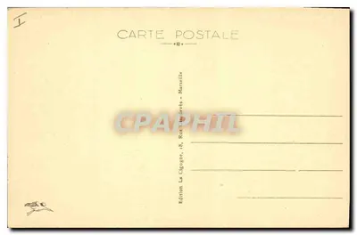Tarascon — Zamek Króla Renégo — Édition La Cigogne, Marsylia — Rewers