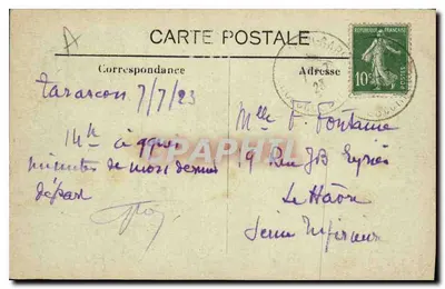 Tarascon-sur-Rhône — Widok Zamek Roi René, Most wiszaki nad Rhońskim i Katedra Ste-Marthe — seria 137 — Rewers