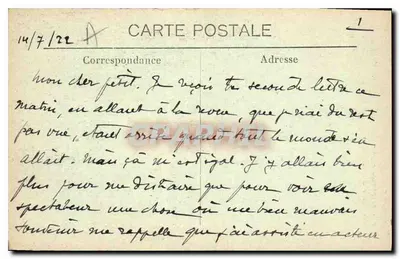 Tarascon-sur-Rhône — O Sintrão de Sainte-Marthe — Editor E.A. n°324 — Verso