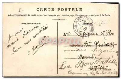 Tarascon — Zamek zwany Zamkiem Króla Renégo (strona miasta) — Fot. Imaveilh Tarascon — Rewers