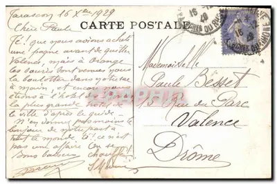 Zamek w Tarascon na Rhońskim Wodociągu — zbudowany w XV wieku przez Ludwika II, ojca Króla René — Collection L.A. — Rewers
