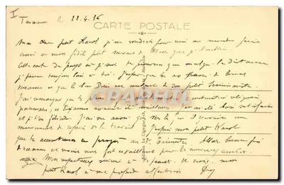 Tarascon — O Castelo do Rei René — editor Tarascon, n° 1485 — Verso