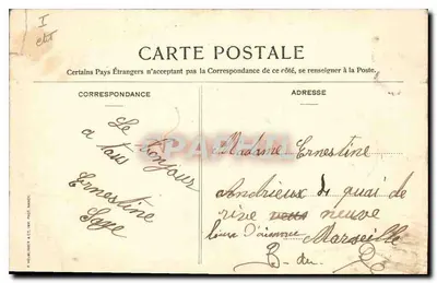 Tarascon — Stara brama pałacowa — Granier et Piton, Nîmes — Rewers