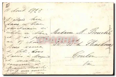 Mont Sainte-Odile — widok świątyni z pokrytej śniegiem — wydawca nieznany — Rewers