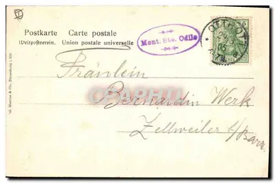 São Odilien. Gruta de Lourdes — editor: v.d. Manias & Cie, Strasbourg — Verso