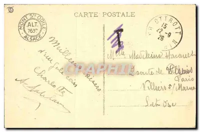 Mont Sainte-Odile (alt. 763 m.) — Hagelschloss — éditeur non identifié, n° de série 51 — Rewers