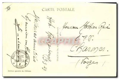 Haut-Kœnigsbourg — Duży Schodzik — Braun & Cie, n°708 — Rewers