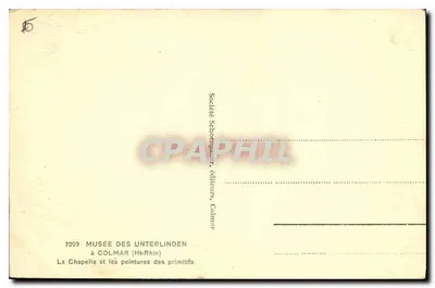 La Chapelle i malowidła prymitywów — Muzeum Unterlinden w Colmarze — Rewers