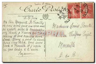 Versailles — Parc du Petit Trianon — La Ferme — éditeur LL, n° 273 — Rewers