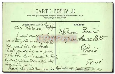 Versalhes — Grand Trianon — Sala da Família — Le Cumée — LL. — n°186 — Verso