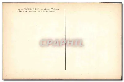 Versailles — Grand Trianon — Carruagens de batismo do Rei de Roma — Verso