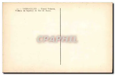 Versailles — Grand Trianon — Wozje chrzcielne Króla Rzymu — Rewers