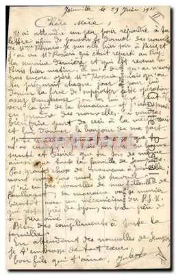 PARIS — Widok na Hôtel de Ville — wydawca nieznany, numer seryjny nie widoczny — Rewers