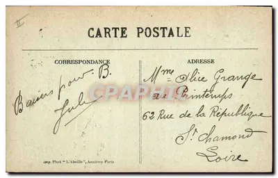Parigi — L'Hotel de Ville — Imp. Fot. "L'Abeille", Asnières-Parigi, n°60 — Verso