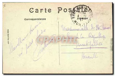 Parijs (IV) — De Kathedraal van Notre-Dame — LL. — LEVY RILY & CIE, Parijs, n°702 — Achterkant
