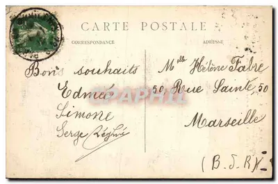 Paryż (1er arrt.) — Kiedy Môme — Kopie w marmurze grupy A. Mercié w Belfort (1883) symbolizującej obronę tej miasta w 1870-71 — Rewers