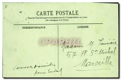 Paryż (1er) — Pomnik Gambetty i Louvre — LL. n°47 — Rewers