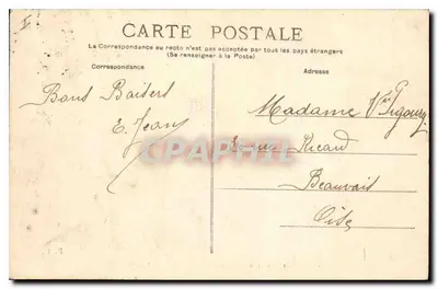 Place de la Concorde — Paryż — F. F. Paris, n° 229 M — Rewers