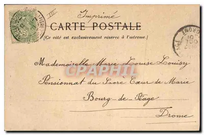 Paris — Estação Saint-Lazare — Cour du Havre — Impressora Georgette — Verso