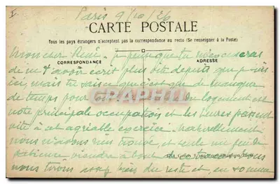 Paris (6e arrt) — Igreja de Saint-Sulpice — C. M. n° 602 — Verso