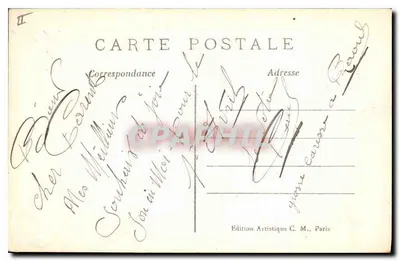 Paris (10e arr.) — A Estação do Norte — Edição Artística C. M. — Verso