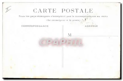 Parijs - Station Saint-Lazare — uitzicht op het gebouw met klok — uitgever Duvall — Achterkant