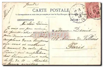 Parijs — Algemene uitzicht op de Station d'Orléans (VIIe) — G. I. n° 751 — Achterkant