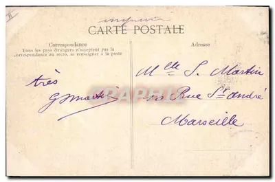 Paris — Jardim e Palácio do Luxemburgo — Bilhete postal antigo n°4380 — Verso