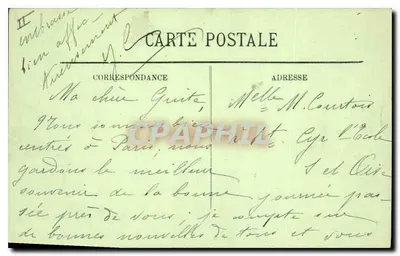 Paris — A Rue Soufflot e o Panteão — LL. — n° 165 — Verso