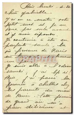 Kościół Sorbonny i Statua Augusta Comta — Paryż (5e) — J. H. wydawca — Rewers