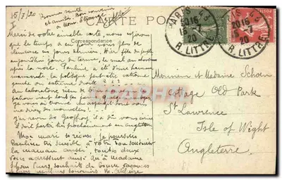 Paryż (5e) — Plac Muzeum Cluny — F.F. Paryż — Rewers