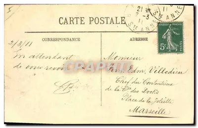 Paris (V°) — A Conciergerie — LL. n° 571 — Verso