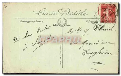 Paryż (V°) — Hotel de Cluny, zbudowany w 1480 roku, przez Abbatię Jacques d'Amboise — LL — Rewers