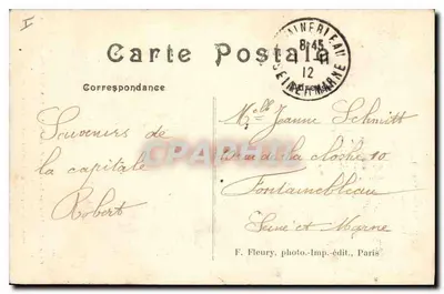La Sorbonne — kerk van de Sorbonne in Parijs — F. Fleury, foto-imp.édit., Parijs — Achterkant