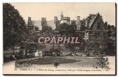 Paryż (V°) — Hotel Cluny, zbudowany w 1490 roku przez Abp. Jacquesa d'Amboise — LL