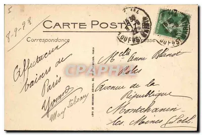 Paryż (V°) — Rue Soufflot i Panteon — I.L.L. — Rewers