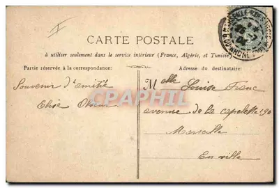 Marseille - Gara - G.M. 108 - wydawca G.M. — Rewers