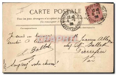 Marseille. Het Paleis van Longchamps — algemene uitzicht — Agous-Photo, L.V. & Cie — Achterkant