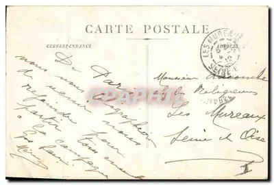 Stara pocztówka Marsylia — Ogólny widok Joliette — Ida — Rewers