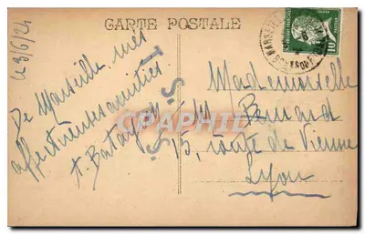 MARSEILLE — Widok ogólny — Katedra i basen Joliette — Rewers