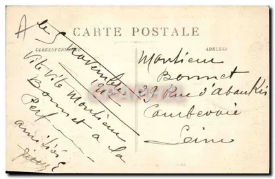 Marseille — De Jetée op een dag van Mistral — Uitgave van de Nieuwe Galerijen — Achterkant