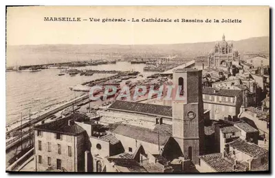 Marseille — Ogólny widok — Katedra i baseny Joliette