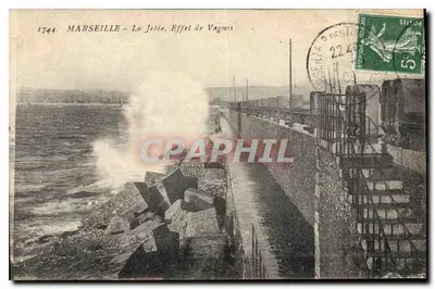 Marseille - La Jelée, Efekt fal — Wydawnictwo Dock de la Carte Postale, nr 1744