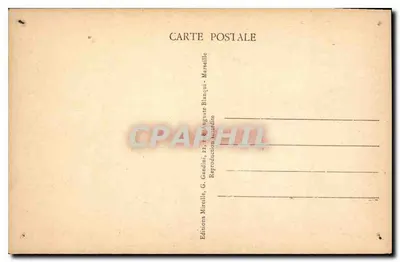 Marselha - A Corniche - O Profeta — Mireille, n° 213 — Verso