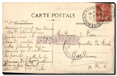 Marseille — A Caserna St Charles — editor desconhecido — Verso