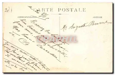 MARSEILLE - A Ponte em um dia de mistral — Edição das Nouveles Galeries, n° 73 — Verso